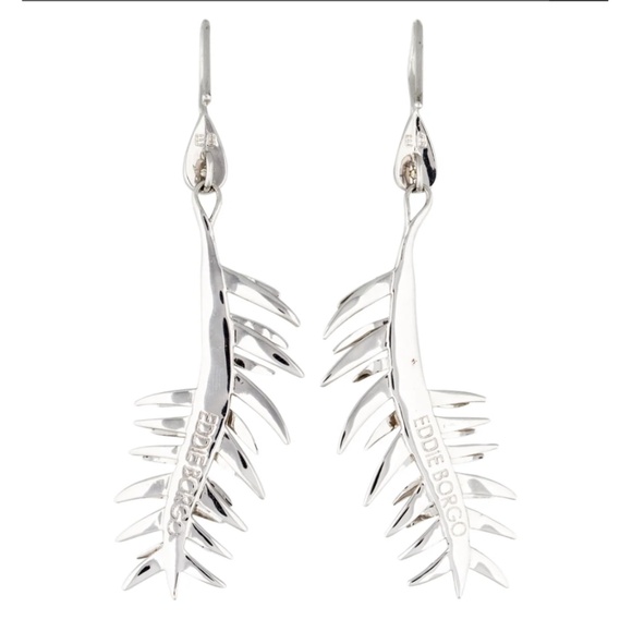 Eddie Borgo Frond Drop Earrings Gold Color - Picture 6 of 6